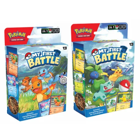 My First Battle - Bulbasaur vs Pikachu/Charmander vs Squirtle