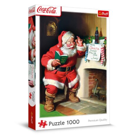 Coca-Cola Santa by the fireplace, 1000 pcs