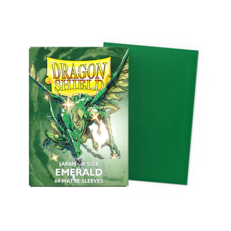 Dragon Shield Japanese size - Emerald (60 Sleeves)