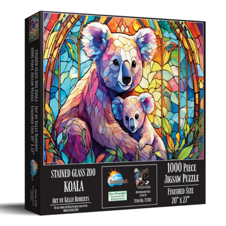 Stained Glass Zoo - Koalas, 1000pcs