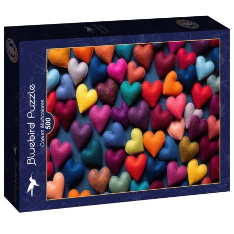 Multicolor Hearts - 500 pcs