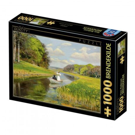 Hans Andersen Brendekilde: A You Couple in a Rowing Boat on Odense - 1000 pcs