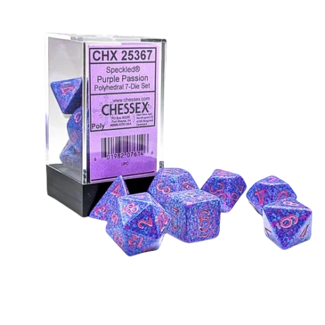 Speckled Purple Passion/Pink Polyhedral 7-Die Set