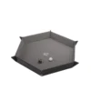 Magnetic Dice Tray - Hexagonal Black/Gray