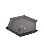 Magnetic Dice Tray - Hexagonal Black/Gray