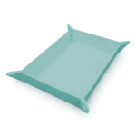 Vivid Magnetic Foldable Dice Tray: Light Blue