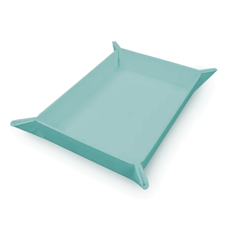 Vivid Magnetic Foldable Dice Tray: Light Blue